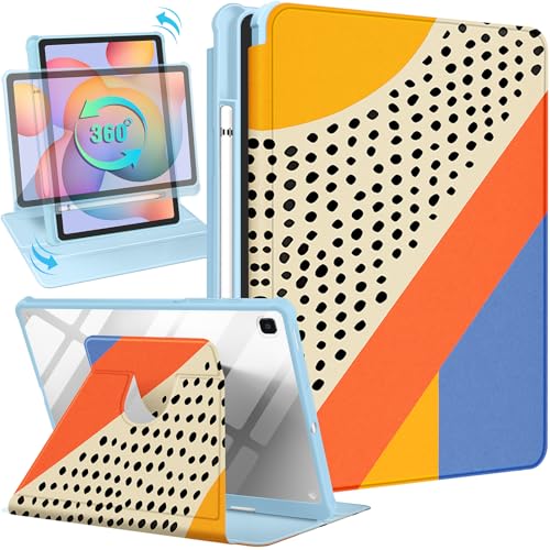 Kidcube für Samsung Galaxy Tab S6 Lite 26,4 cm 2022/2020, süße Folio-Hülle mit Stiftbehälter, abstraktes Design, drehbarer Ständer, Teenager-Tablet-Hülle Tab S6 Lite SM-P610/P613/P615/P619 Kidcube für Samsung Galaxy Tab S6 Lite 26,4 cm 2022/2020, süße Folio-Hülle mit Stiftbehälter, abstraktes Design, drehbarer Ständer, Teenager-Tablet-Hülle Tab S6 Lite SM-P610/P613/P615/P619 von Kidcube