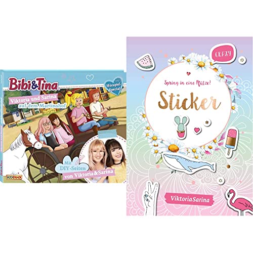 Kiddinx Entertainment Gmb - Bibi und Tina: Viktoria und Sarina auf dem Martinshof & Spring in eine Pfütze! Sticker-Set - Altersempfehlung: 6+, Kid - Sticker von Kiddinx Entertainment Gmb