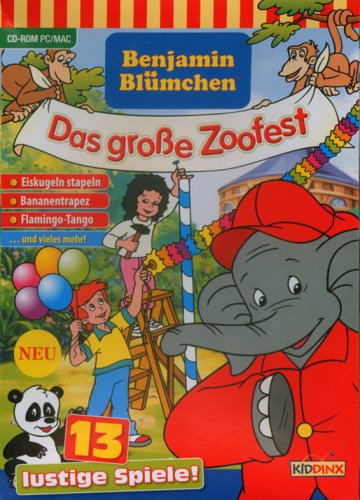 Benjamin Blümchen, Das große Zoofest, 1 CD - ROM 13 lustige Spiele von Kiddinx
