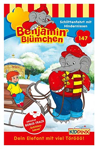 Benjamin Blümchen Hörspiel MC 147 Schlittenfahrt mit Hindernissen Kiddinx [Musikkassette] von Kiddinx