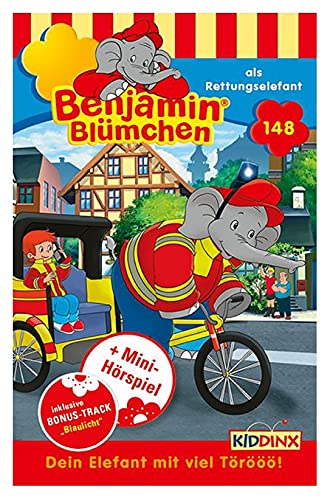 Benjamin Blümchen Hörspiel MC 148 als Rettungselefant Kassette Kiddinx [Musikkassette] von Kiddinx