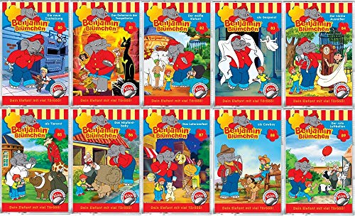 Benjamin Blümchen Hörspiel MC 80 - 89 10 x MCs 80er 80 81 82 83 84 85 86 87 88 89 Kassette Kiddinx [Musikkassette] von Kiddinx