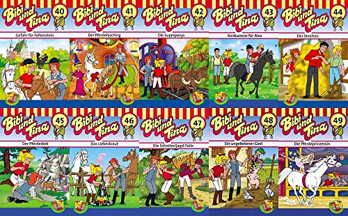 Bibi und Tina Hörspiel MC 40 - 49 40er 10 x MCs 40 41 42 43 44 45 46 47 48 49 Kassette Kiddinx [Musikkassette] von Kiddinx