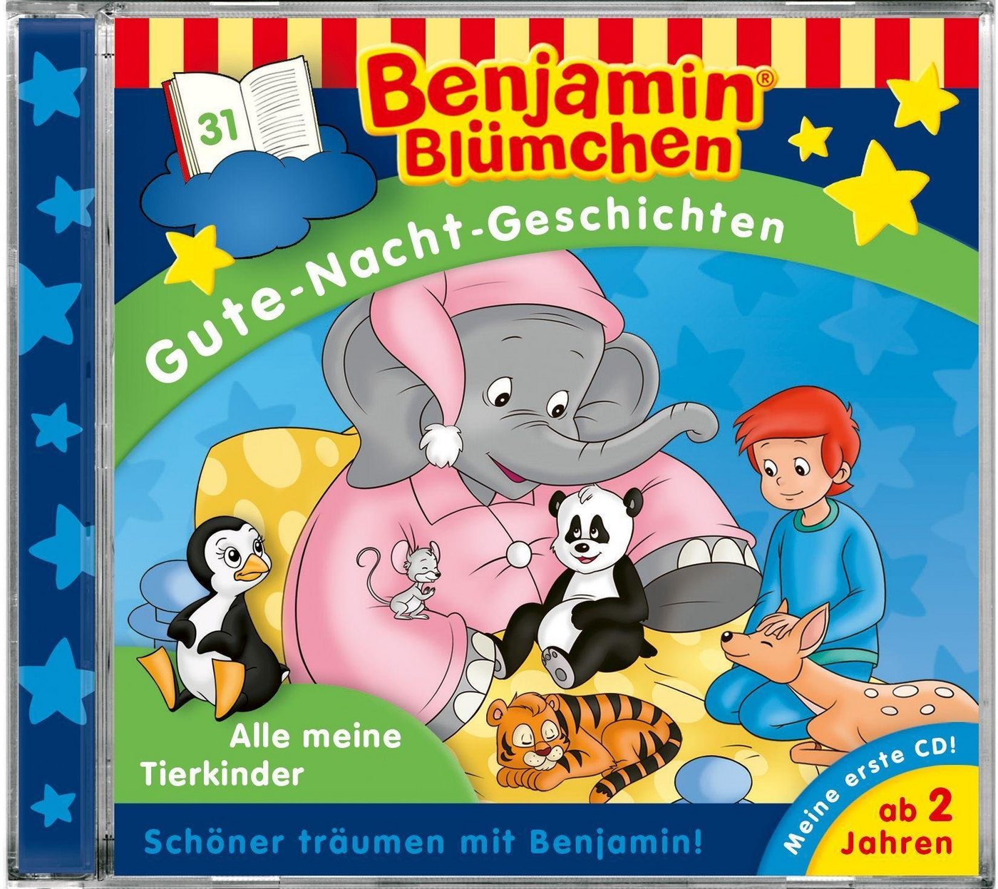 Kiddinx Hörspiel-CD Benjamin Blümchen, Gute-Nacht-Geschichten - Alle meine Tierkinder, ... von Kiddinx