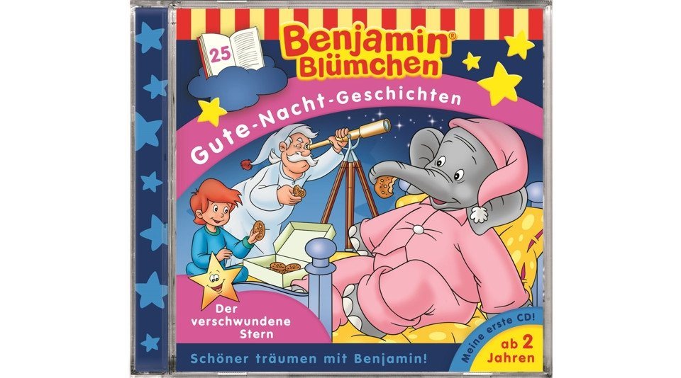 Kiddinx Hörspiel-CD Benjamin Blümchen, Gute-Nacht-Geschichten - Der verschwundene Stern... von Kiddinx