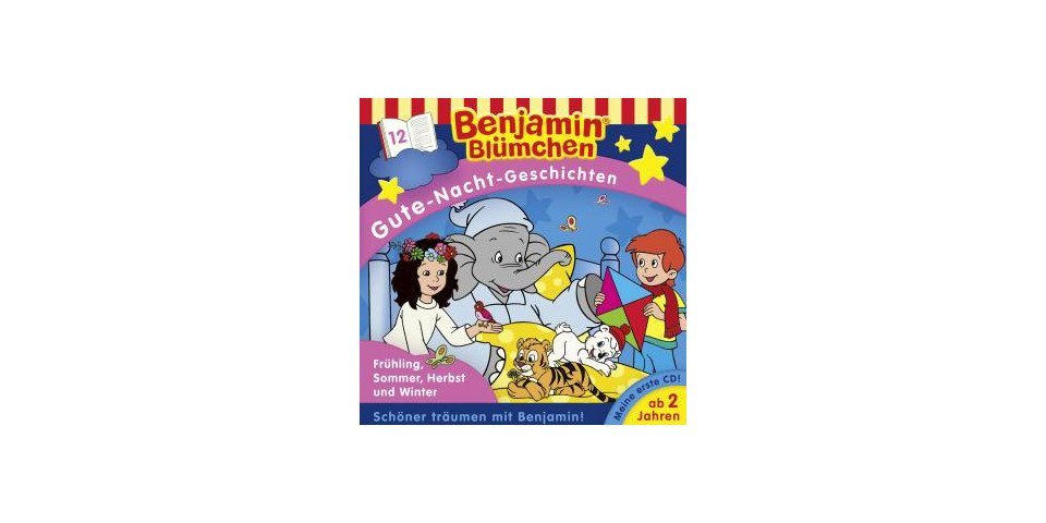 Kiddinx Hörspiel-CD Benjamin Blümchen, Gute-Nacht-Geschichten - Frühling, Sommer, Herbs... von Kiddinx