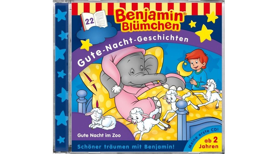 Kiddinx Hörspiel-CD Benjamin Blümchen, Gute-Nacht-Geschichten - Gute Nacht im Zoo, 1 Au... von Kiddinx