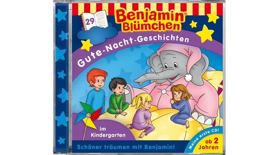 Kiddinx Hörspiel-CD Benjamin Blümchen, Gute-Nacht-Geschichten - Im Kindergarten, 1 Audi... von Kiddinx