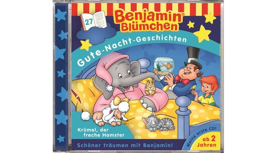 Kiddinx Hörspiel-CD Benjamin Blümchen, Gute-Nacht-Geschichten - Krümel, der freche Hams... von Kiddinx