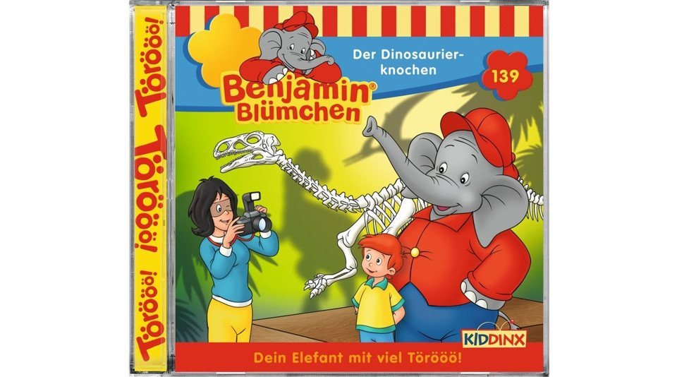 Kiddinx Hörspiel-CD Benjamin Blümchen 139 - Der Dinosaurierknochen von Kiddinx