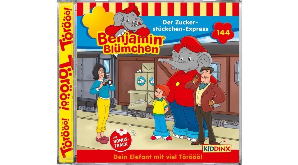 Kiddinx Hörspiel-CD Benjamin Blümchen 144 - Der Zuckerstückchen-Express Kiddinx Hörspiel-CD Benjamin Blümchen 144 - Der Zuckerstückchen-Express von Kiddinx