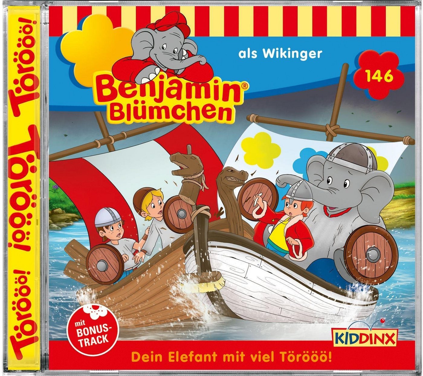 Kiddinx Hörspiel-CD Benjamin Blümchen 146 - als Wikinger von Kiddinx