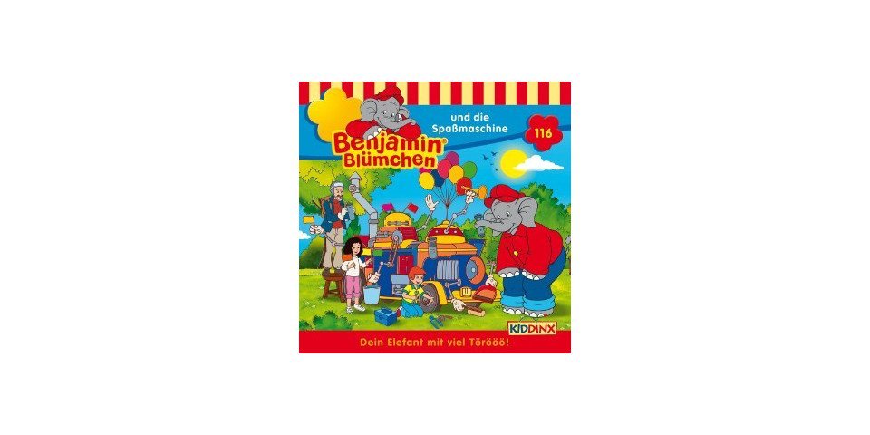 Kiddinx Hörspiel-CD Benjamin Blümchen - Die Spaßmaschine, 1 Audio-CD von Kiddinx