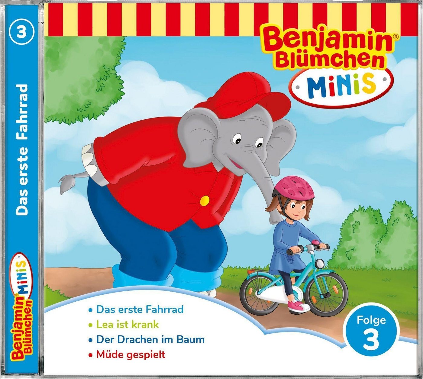 Kiddinx Hörspiel-CD Benjamin Blümchen Minis - Das erste Fahrrad, 1 Audio-CD von Kiddinx