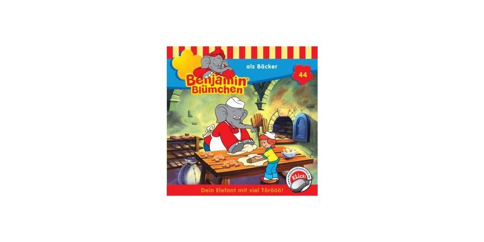 Kiddinx Hörspiel-CD Benjamin Blümchen als Bäcker, 1 CD-Audio von Kiddinx