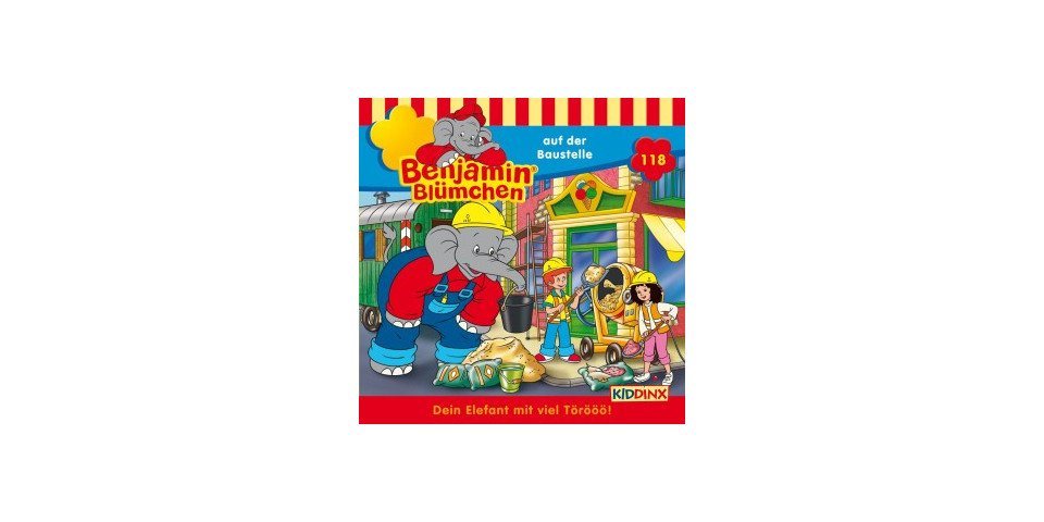 Kiddinx Hörspiel-CD Benjamin Blümchen auf der Baustelle, 1 Audio-CD von Kiddinx