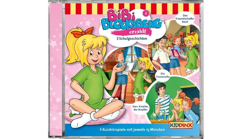 Kiddinx Hörspiel-CD Bibi Blocksberg erzählt F.02 - 3 Schulgeschichten von Kiddinx