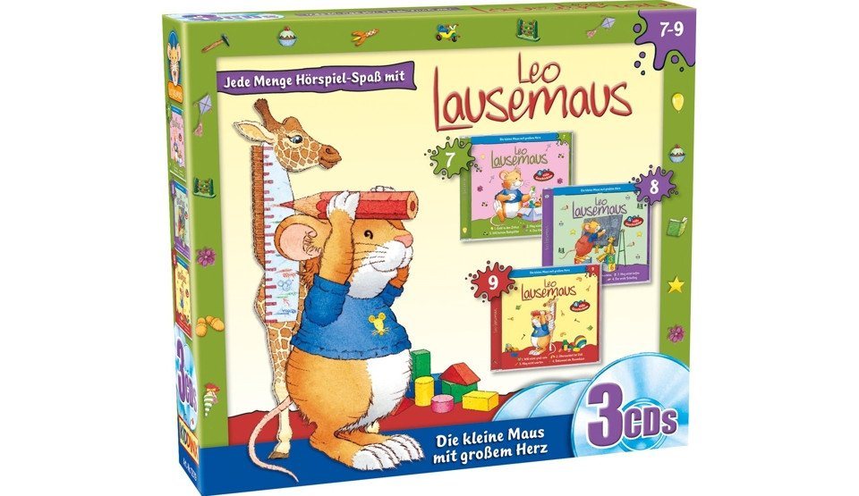 Kiddinx Hörspiel-CD Leo Lausemaus - 3. Box (F.7-9) von Kiddinx
