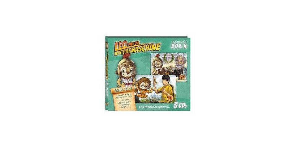Kiddinx Hörspiel-CD Leo & die Abenteuermaschine 3er CD-Box. Box.4, 3 Audio-CD von Kiddinx
