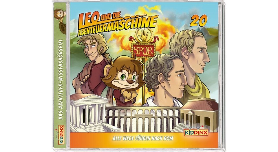 Kiddinx Hörspiel-CD Leo und die Abenteuermaschine - alle Wege führen nach Rom, 1 Audio-CD von Kiddinx