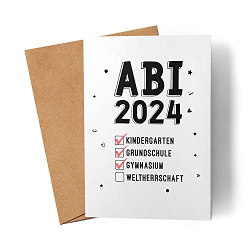 Kiddle-Design Abitur 2024 Weltherrschaft Karte Abitur Abi Abiprüfung Geschenkidee von Kiddle-Design