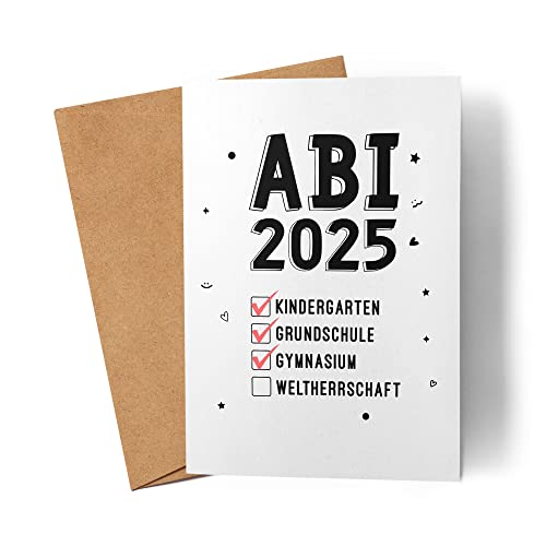 Kiddle-Design Abitur 2025 Weltherrschaft Karte Abitur Abi Abiprüfung Geschenkidee von Kiddle-Design