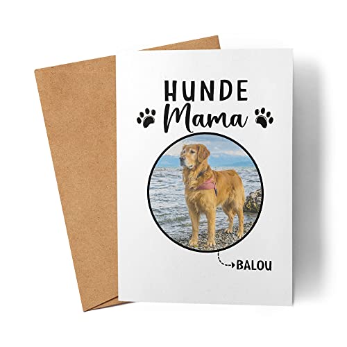 Kiddle-Design Hundemama Karte Personalisiert Foto Geschenk Hundebesitzer Hundeliebhaber Hundehalter Frau Dog Mom Hundefreund Grußkarte Kiddle-Design Hundemama Karte Personalisiert Foto Geschenk Hundebesitzer Hundeliebhaber Hundehalter Frau Dog Mom Hundefreund Grußkarte von Kiddle-Design