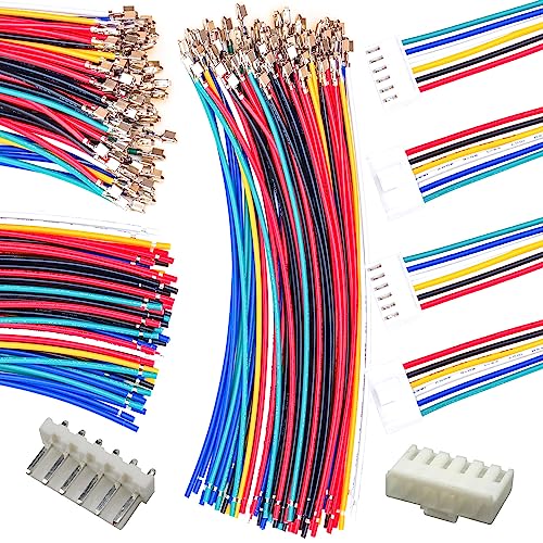 Kidisoii VH3,96 mm JST-Stecker mit 18 AWG vorgecrimptem Draht, JST VHR-6,2/3/4/5/6/7/8/9/10/12-poliges Gehäuse, JST-Adapterkabel-Stecker mit einer Länge von 10/20/50/80/100 cm Draht (1 Set M 6-polig - Kidisoii VH3,96 mm JST-Stecker mit 18 AWG vorgecrimptem Draht, JST VHR-6,2/3/4/5/6/7/8/9/10/12-poliges Gehäuse, JST-Adapterkabel-Stecker mit einer Länge von 10/20/50/80/100 cm Draht (1 Set M 6-polig - von Kidisoii