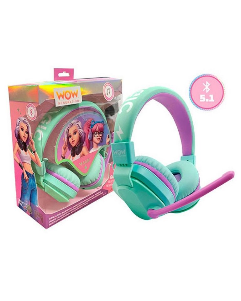 Kids Euroswan Kopfhörer mit Bluetooth und Mikrofon WOW Generation Kinder-Kopfhörer von Kids Euroswan