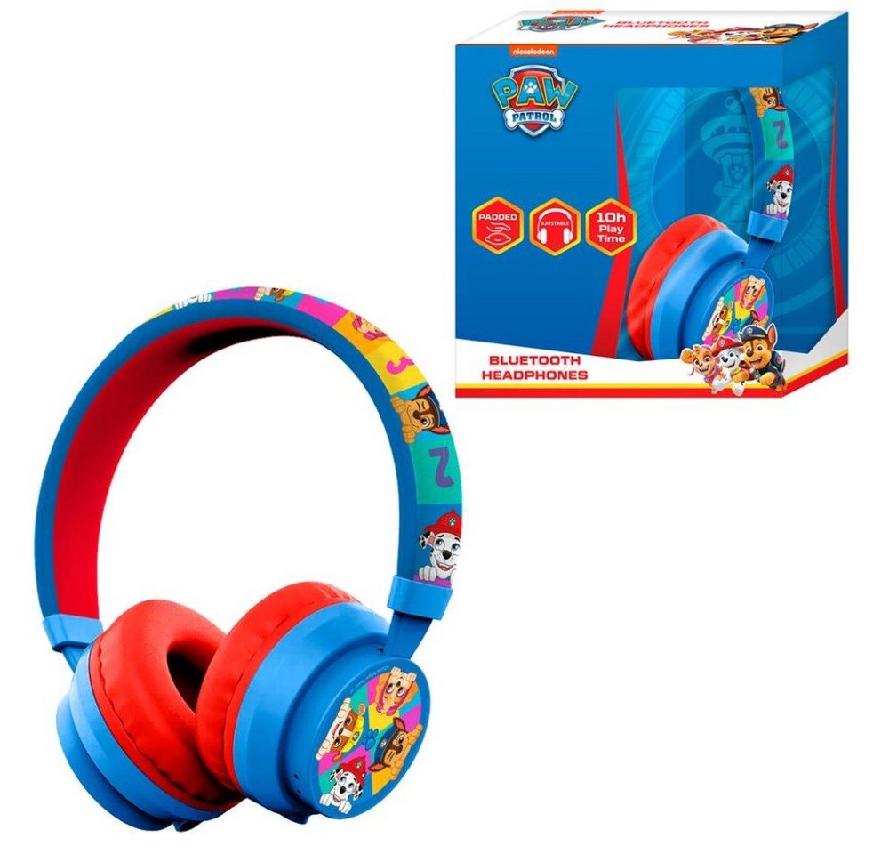 Kids Euroswan Paw Patrol bluetooth Kopfhörer mit kindersicherer Lautstärke Kinder-Kopfhörer von Kids Euroswan