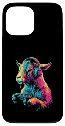 Goat Lovers Gaming Kopfhörer Design Lustige Ziege Hülle für iPhone 13 Pro Max von Kids Goat Designs