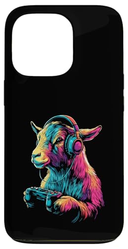 Goat Lovers Gaming Kopfhörer Design Lustige Ziege Hülle für iPhone 13 Pro von Kids Goat Designs