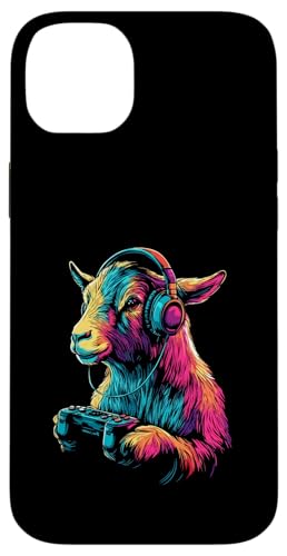 Goat Lovers Gaming Kopfhörer Design Lustige Ziege Hülle für iPhone 14 Plus von Kids Goat Designs