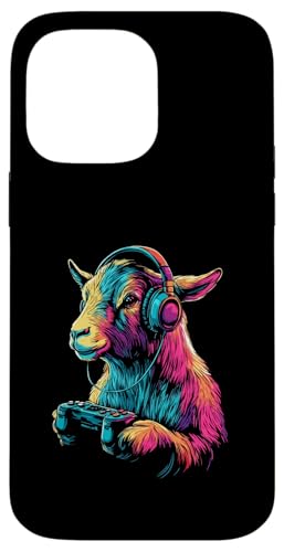 Goat Lovers Gaming Kopfhörer Design Lustige Ziege Hülle für iPhone 14 Pro Max von Kids Goat Designs