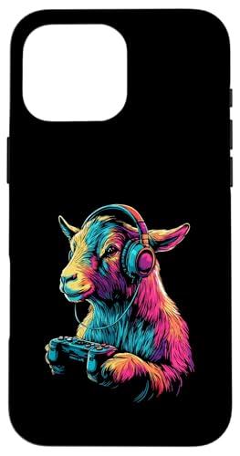 Goat Lovers Gaming Kopfhörer Design Lustige Ziege Hülle für iPhone 16 Pro Max von Kids Goat Designs