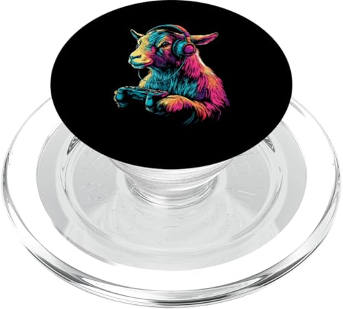 Goat Lovers Gaming Kopfhörer Design Lustige Ziege PopSockets PopGrip für MagSafe von Kids Goat Designs