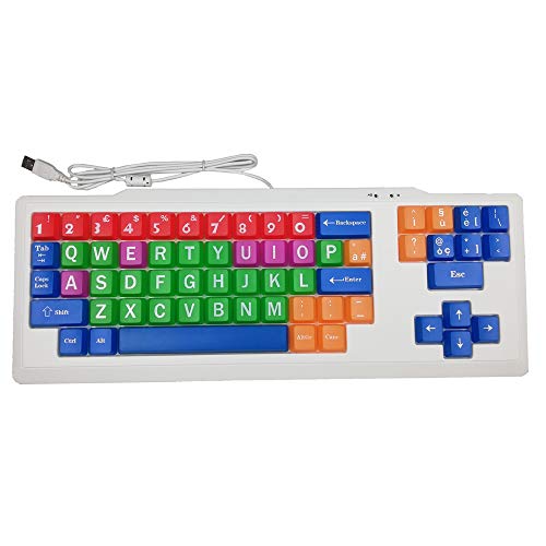 Bunte Tastatur zur Verbesserung des Lernens von Kindern - Italienisches Layout - Pädagogisches Keyboard Kinder von Kids Keyboard