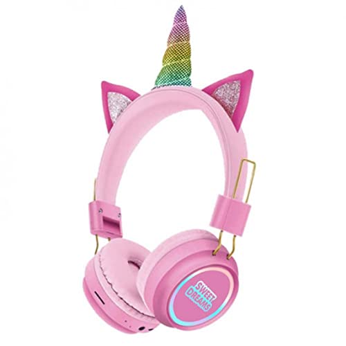Kids Euroswan Sweet Dreams, kabellose Bluetooth-Kopfhörer, Mehrfarbig, normal (KL11419) von Kids Licensing