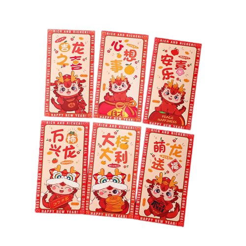2024 Chinesisches Drachenjahr Frühlingsfest Umschläge Cartoon Kindergeschenk Glück Geld Umschläge Rot Paket Chinesisches Neujahr Drache Umschläge von KieTeiiK