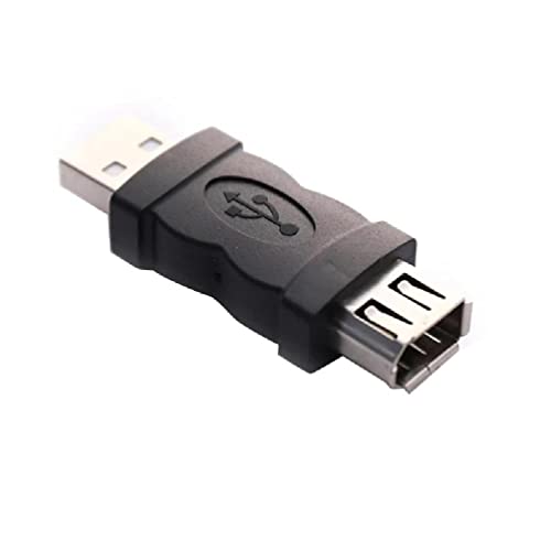 KieTeiiK Firewire IEEE 1394 6-polige Buchse auf USB 2.0 Stecker, Adapter, Kamera, Handys, MP3-Player, Scanner, Konverter, Adapter, 6-poliger USB-Stecker auf 1394-Buchse, Konverter von KieTeiiK