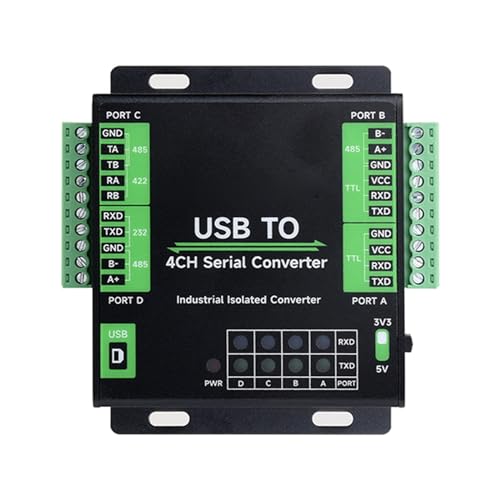 USB Zu RS232/485/422/TTL Konverter Mit FT4232HL Chip Industrieller Isolierter Konverter Adapter 4-Wege Mehrfachschutz USB Konvertierungsmodul In Industriequalität von KieTeiiK