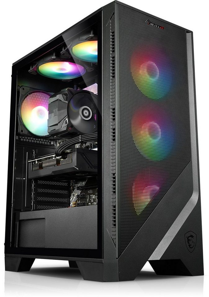 Kiebel Cobra V Gaming-PC (AMD Ryzen 5 AMD Ryzen 5 5500, RTX 3060, 16 GB RAM, 500 GB SSD, Luftkühlung, RGB-Beleuchtung) von Kiebel