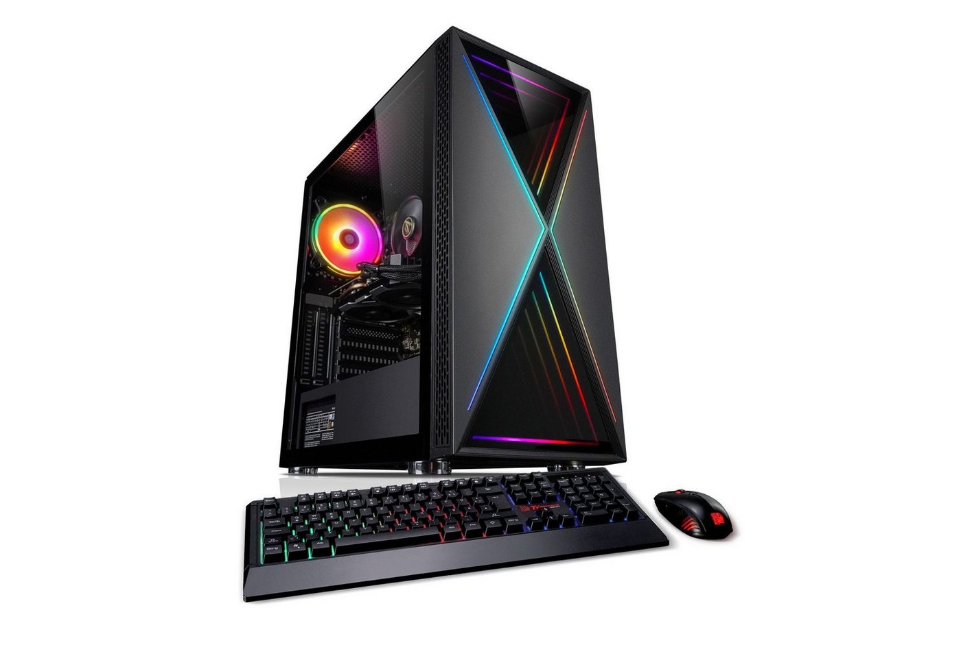 Kiebel Cosmos Gaming-PC (AMD Ryzen 5 AMD Ryzen 5 5600X, RTX 3060, 32 GB RAM, 1000 GB SSD, Luftkühlung, WLAN, ARGB-Beleuchtung) von Kiebel