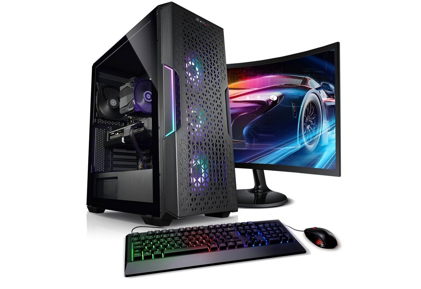 Kiebel Earthquake V Gaming-PC-Komplettsystem (24, AMD Ryzen 7 AMD Ryzen 7 5800X, RTX 3050, 16 GB RAM, 1000 GB SSD, RGB-Beleuchtung, WLAN)" von Kiebel