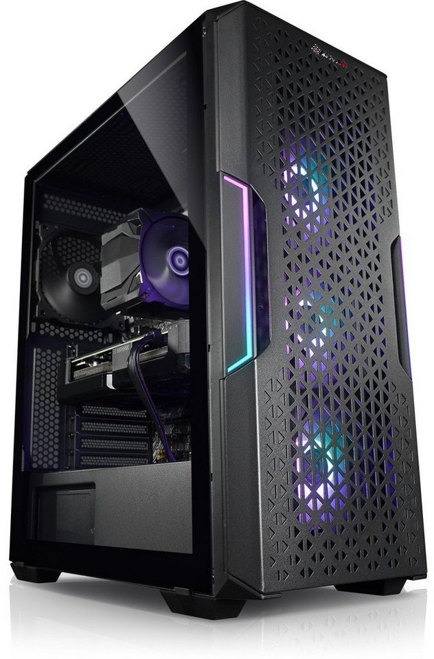 Kiebel Hunter VII Gaming-PC (AMD Ryzen 5 AMD Ryzen 5 7500F, RX 7600, 32 GB RAM, 1000 GB SSD, Luftkühlung, WLAN, RGB-Beleuchtung) von Kiebel