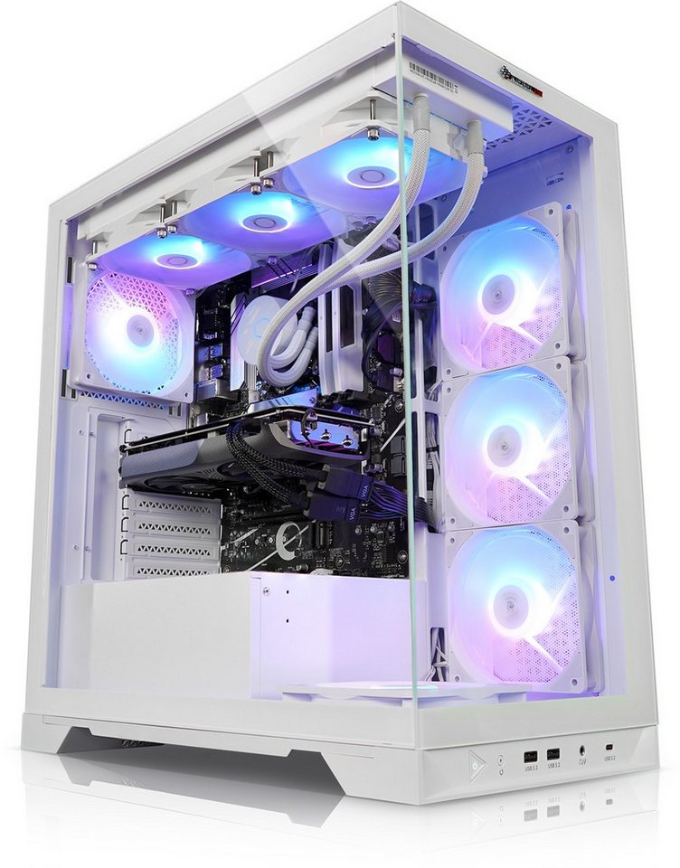 Kiebel Invader VIII Gaming-PC (AMD Ryzen 7 AMD Ryzen 7 8700F, RX 7600 XT, 32 GB RAM, 1000 GB SSD, Wasserkühlung, WLAN, ARGB-Beleuchtung) von Kiebel