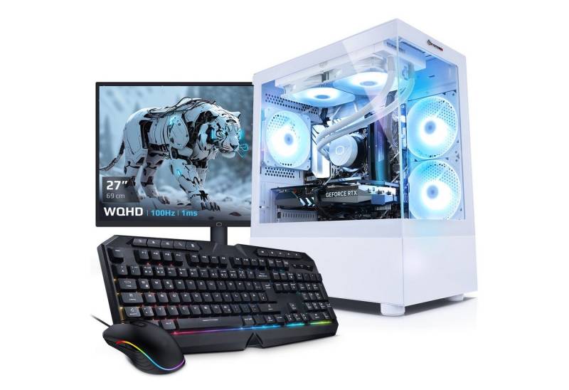 Kiebel Invader XS 12 Gaming-PC-Komplettsystem (27", Intel Core i7 Intel Core i7-12700KF, RTX 4060, 32 GB RAM, 1000 GB SSD, ARGB-Beleuchtung, WLAN) von Kiebel