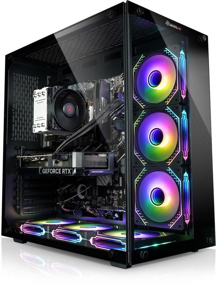 Kiebel Panorama V Gaming-PC (AMD Ryzen 5 AMD Ryzen 5 5500, RTX 4060, 32 GB RAM, 2000 GB SSD, Luftkühlung, RGB-Beleuchtung, WLAN) von Kiebel
