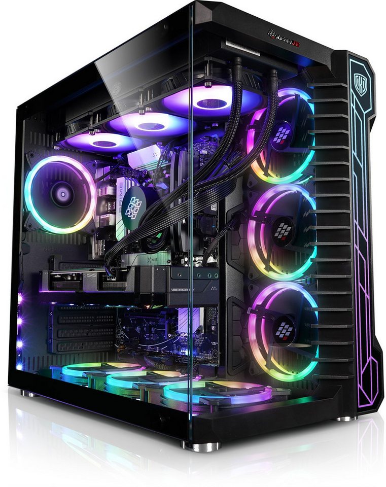 Kiebel Panorama XL 14 Gaming-PC (Intel Core i9 Intel Core i9-14900KF, RTX 4090, 64 GB RAM, 4000 GB SSD, Wasserkühlung, WLAN, RGB-Beleuchtung) von Kiebel