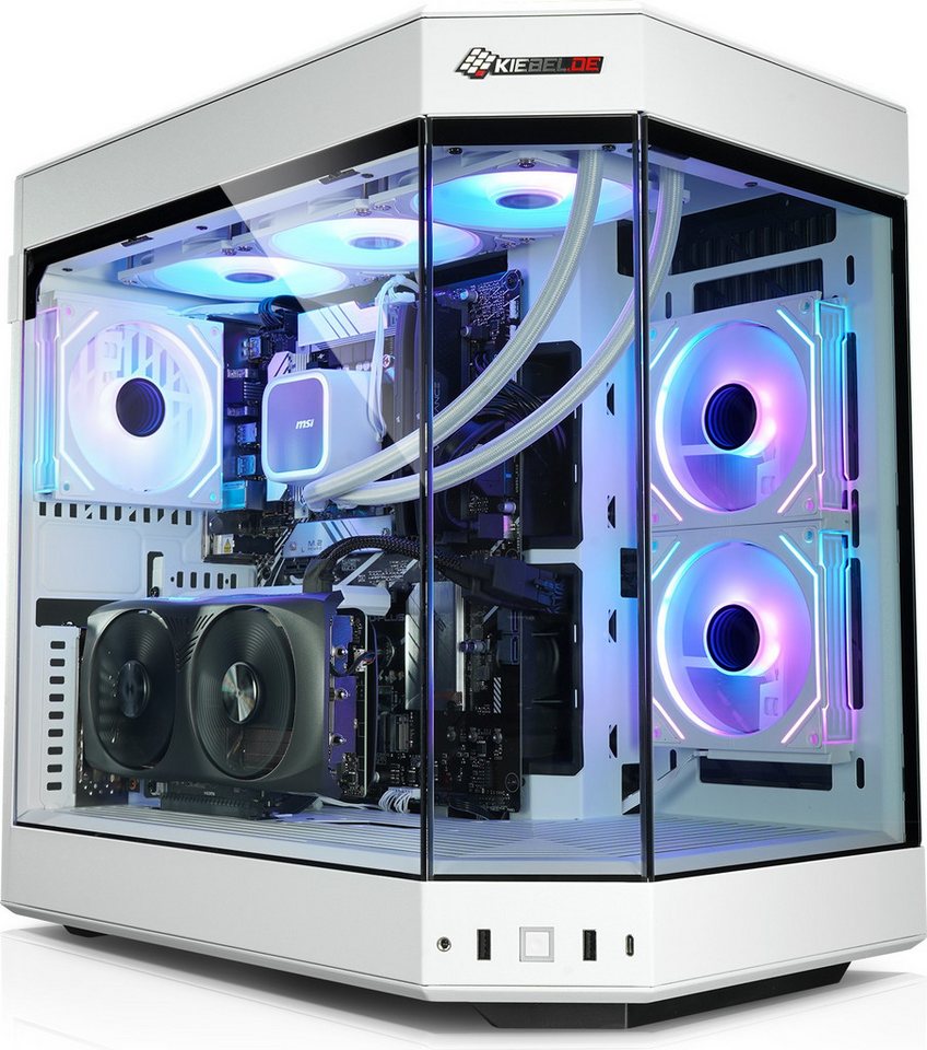 Kiebel Poseidon IX Gaming-PC (AMD Ryzen 7 AMD Ryzen 7 9800X3D, RTX 5080, 32 GB RAM, 2000 GB SSD, Wasserkühlung, WLAN) von Kiebel
